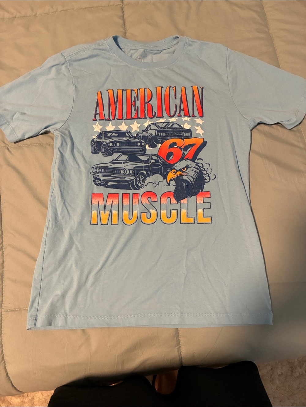 American Muscle '67 Graphic T-Shirt - Light Blue